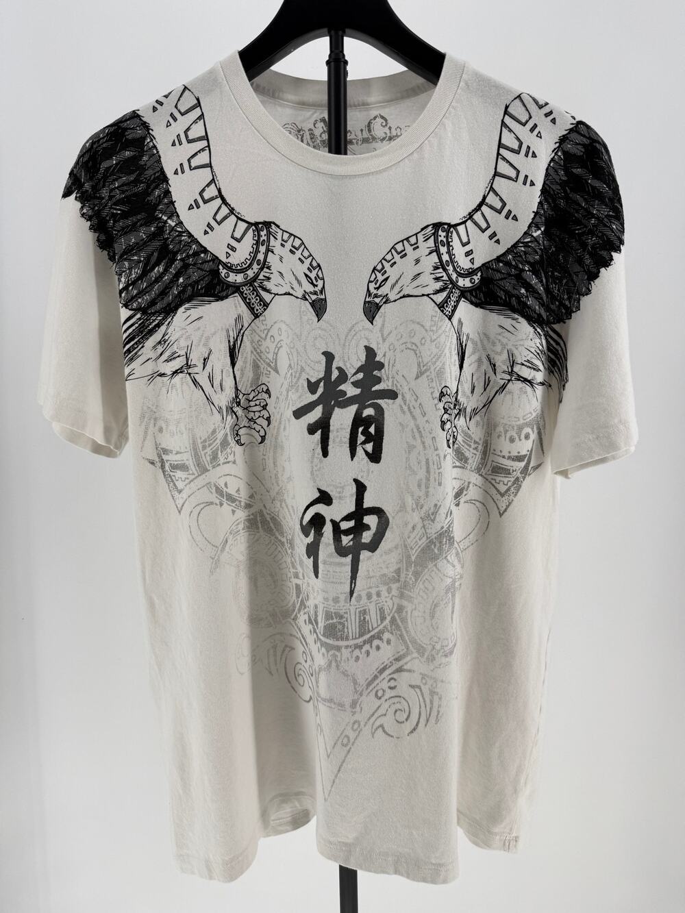 Key Closet Eagle Graphic Shirt Mens L Japanese Kanji Y2K Tattoo Streetwear USA